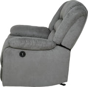 Side View of Plush Massage Chair with Remote Pocket

