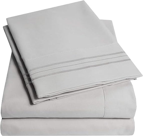 Full Sheet Sets Pale Pink - Luxury Hotel Bed Sheets and Pillowcase Set