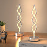 Infinity Spiral LED Table Lamp Black, Dimmable Metallic Beside Lamp