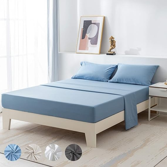 Queen Size Bed Sheets Set 4 Piece 1800 Thread Count Bed Sheets Set