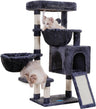 Cat Tree, Cat Tower for Indoor Cats, Cat House with Large Padded Bed, Cozy Condo