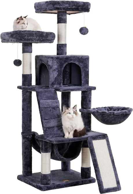 Cat Tree, Cat Tower for Indoor Cats,Multi-Level Cat Furniture Condo for Cats with Padded