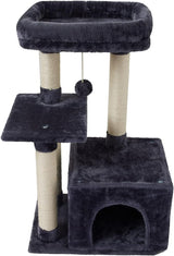 Large Cat Tree Condo with Sisal Scratching Posts Perches Houses Hammock, Cat Tower Furniture