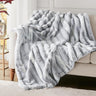 Soft Faux Rabbit Fur Throw Blanket, Cute Plush Fuzzy Blanket for Sofa Couch