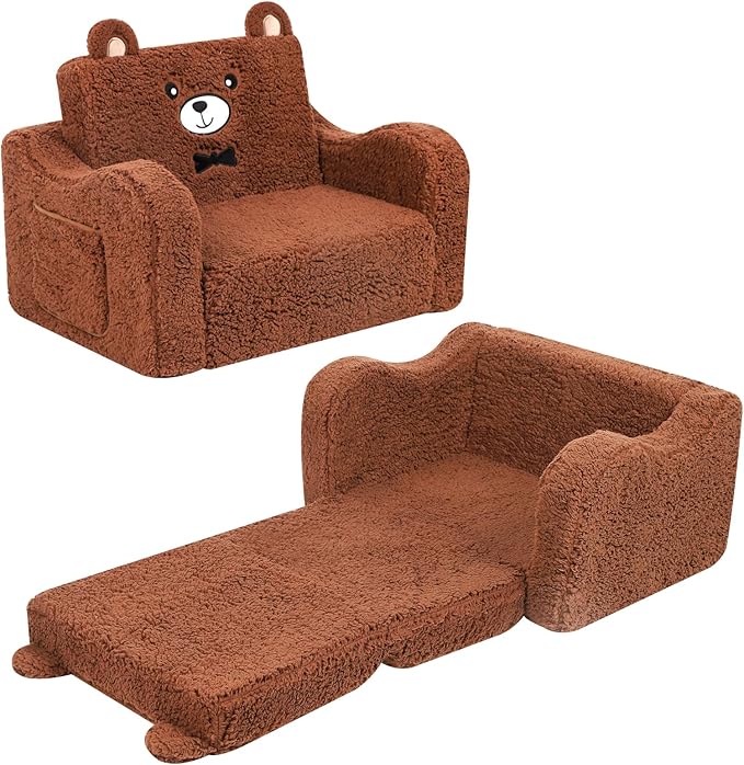Soft Sherpa Fabric with Adorable Teddy Bear Ears & Bow Tie