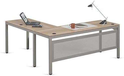 Spacious Modular Workstation with Storage & File Cabinets