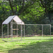 SteelHaven Runway narrow chicken coop with galvanized frame