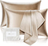 100% Pure Mulberry Silk Pillowcase for Hair and Skin - Allergen Resistant Dual Sides