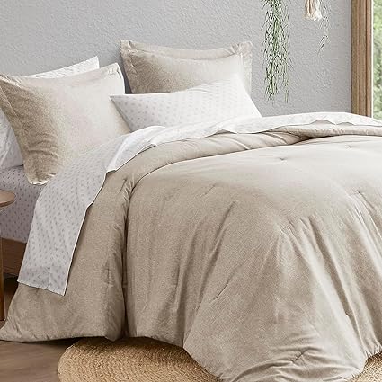 Queen 7 Pieces Comforter Set, Boho Bed Sets for Queen Size, Farmhouse Bedding Sets