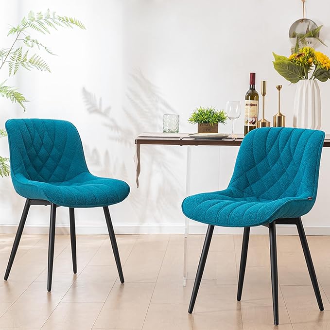 Comfortable Dining Chairs Set of 2,  Modern Kitchen Dining Room Chairs