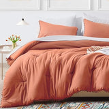 Queen Bed in a Bag 7-Pieces Reversible Comforter Set Queen