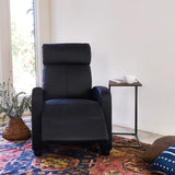 UrbanLounge Black PU Recliner Chair