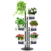 VerdaFlow 6-tier adjustable self-watering plant stand for indoor gardens