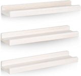 Floating Shelves, 16.9 inch Rustic Wood Wall Shelves Floating Shelf with Ledge Picture