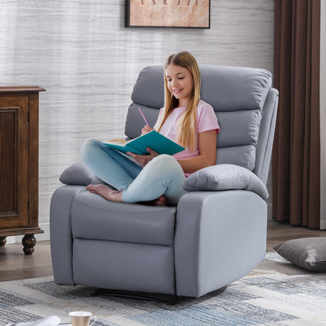 Wall Hugger Recliner for Small Spaces – Beige or Blue Finish