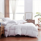 Luxurious Feather Down Comforter King Size, Fluffy Hotel Collection Duvet Insert