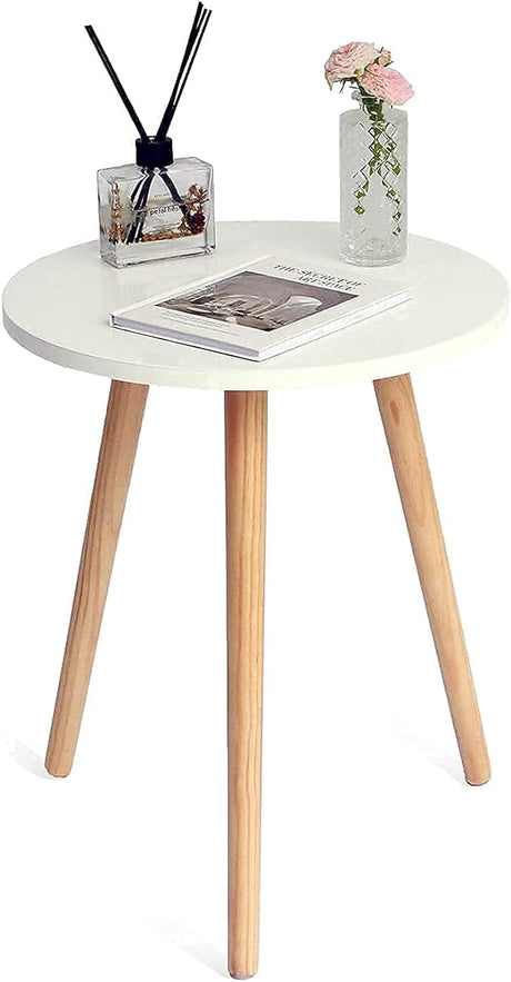 Round Side Table, Small End Table Nightstand Accent Table