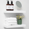 Rustic Farmhouse Floating Shelves - Bathroom Wooden Shelves for Wall Mounted