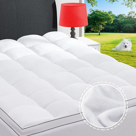 Queen Mattress Topper Pillow Top Extra Thick Cooling Mattress Pad Cover