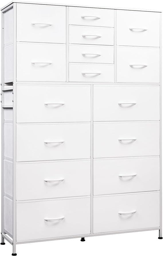 16 Drawers Dresser, Tall Dresser for Bedroom, Closet, Hallway