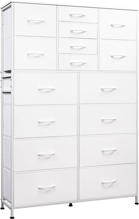 16 Drawers Dresser, Tall Dresser for Bedroom, Closet, Hallway