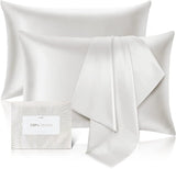 100% Pure Mulberry Silk Pillowcase for Hair and Skin - Allergen Resistant Dual Sides