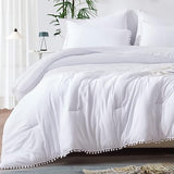 Queen Bed in a Bag 7-Pieces Reversible Comforter Set Queen