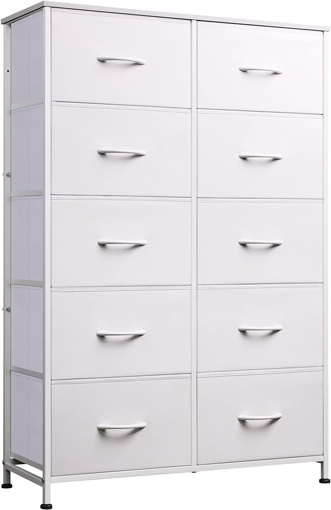 Tall Dresser for Bedroom with 10 Drawers Chest of Drawers