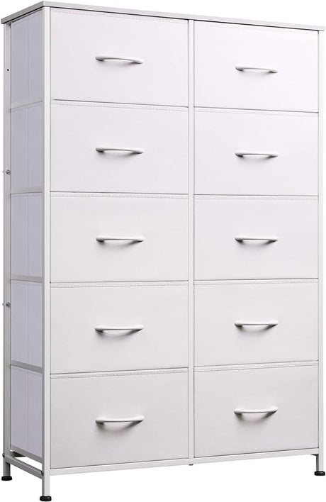 Tall Dresser for Bedroom with 10 Drawers Chest of Drawers