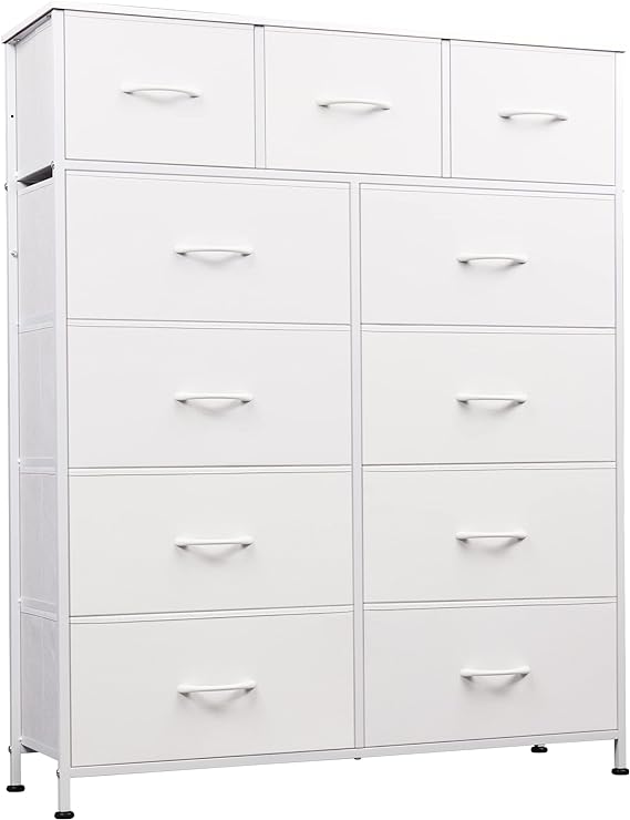 11-Drawer Dresser, Fabric Storage Tower for Bedroom, Hallway, Closets, Tall Chest