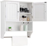 Bathroom Wall Cabinet with 1 Adjustable Shelf & Double Doors, Medicine Cabinet