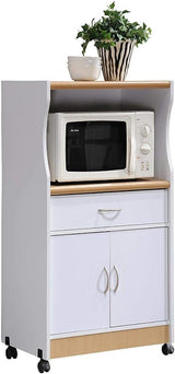 IMPORT Microwave Cart with One Drawer, Two Doors