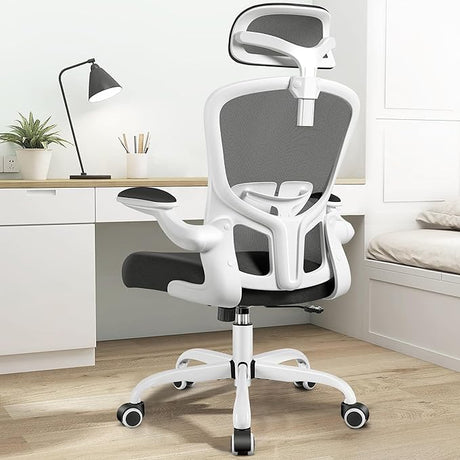 Office Chair Ergonomic Desk Chair with Headrest, High Back Computer Chair