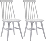 Dining Chairs Set of 2, Wood Dining Room Slat Back Kitchen Windsor Chairs