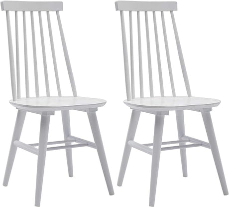 Dining Chairs Set of 2, Wood Dining Room Slat Back Kitchen Windsor Chairs