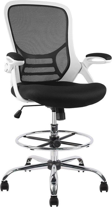 High-Back Mesh Ergonomic Drafting Chair