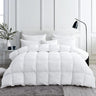 Luxurious All-Season Goose Down Feather Fiber Comforter Queen Size Duvet Insert