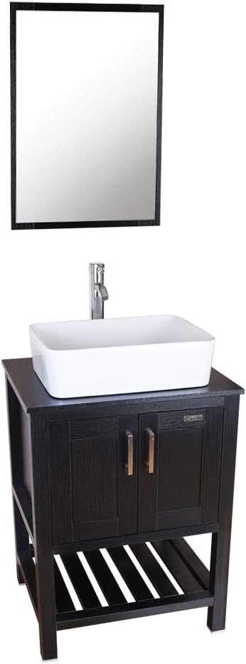 24 inch Modern Bathroom Vanity Units Cabinet and Sink Stand Pedestal