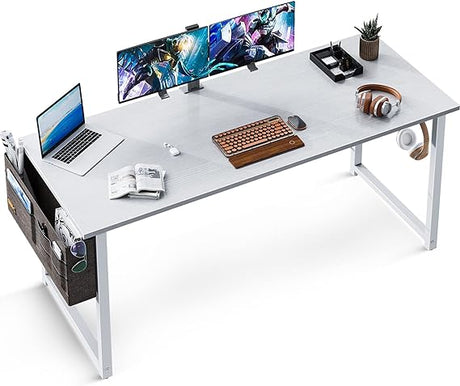 Computer Writing Desk 55 inch, Sturdy Home Office Table