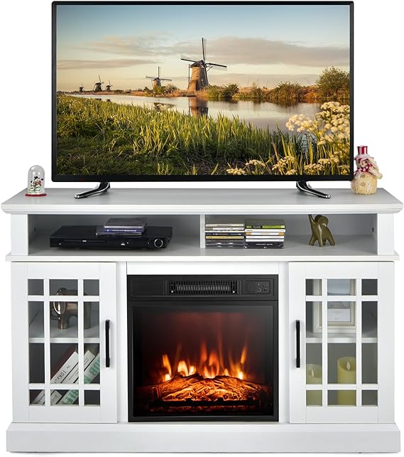 Electric Fireplace TV Stand for TVs Up to 55 Inches