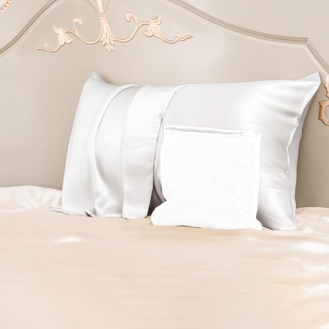 Silk Pillowcase for Hair and Skin with Hidden Zipper