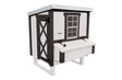 Wooden hen house for 10 chickens with waterproof paint and screened window