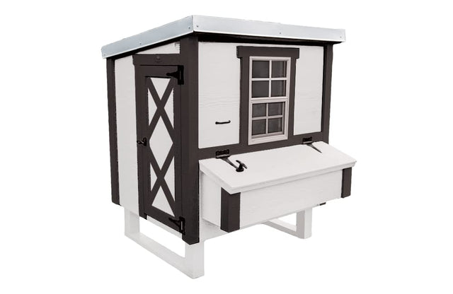 Wooden hen house for 10 chickens with waterproof paint and screened window