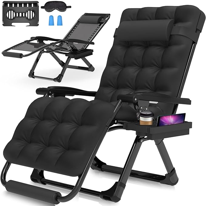 Oversized Zero Gravity Chair,33In XXL Lounge Chair