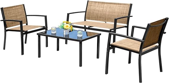 Patio Furniture Set Outdoor Garden Patio Conversation Sets Poolside Lawn Chairs