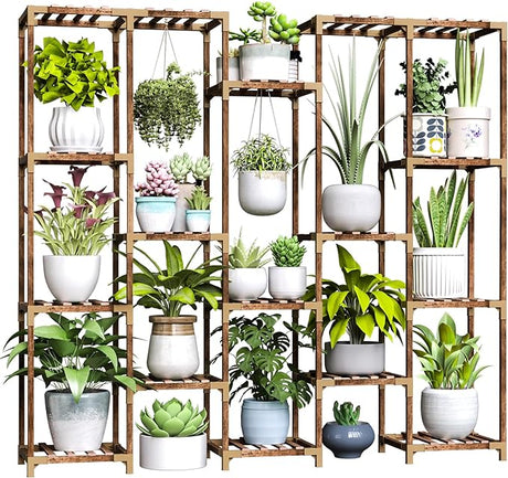 Plant Stand Indoor Outdoor, Corner Plant Shelf Rack for Multiple Plants