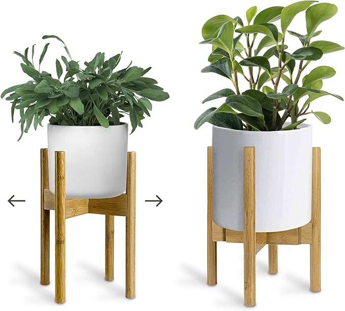 Adjustable Wood Plant Stand Indoor