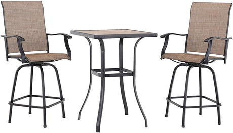 Outdoor Swivel Bar Stools Set of 2