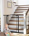 Baby Gate for Pets, Auto Close Both Sides Dog Gate with One-Hand Opening