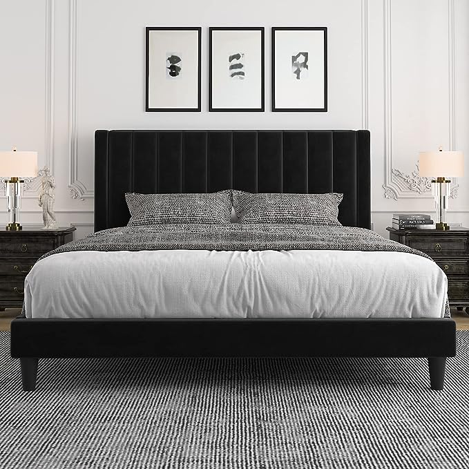 Bed Frame with Vertical Channel